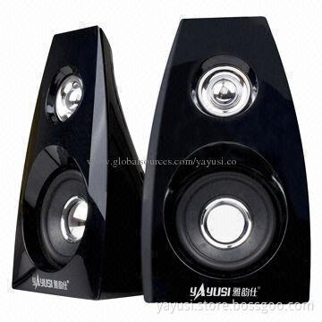 USB 2.0CH Computer Speakers, 50-18,000Hz Response Frequency Range